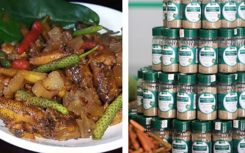 Ứng dụng của tiêu lốt trong nấu ăn và muối tiêu lốp từ Ngon Farm